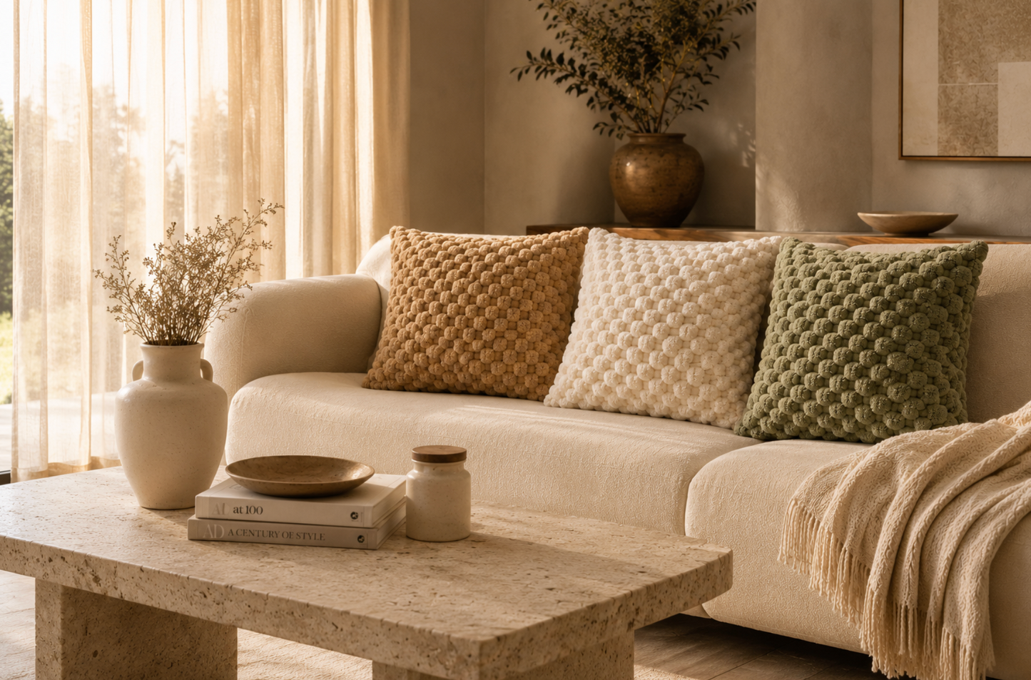 Aloura Bouclé Cushion