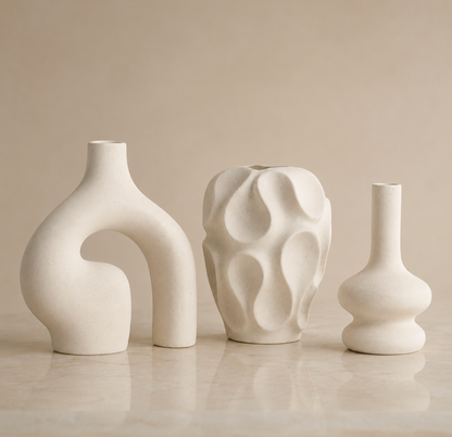 Velune Sculpt Vase Set