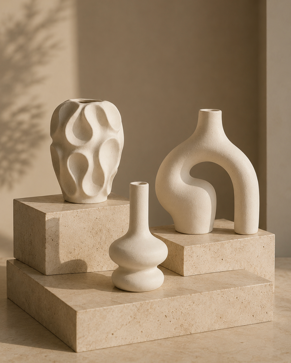 Velune Sculpt Vase Set