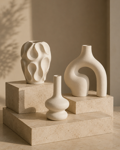 Velune Sculpt Vase Set