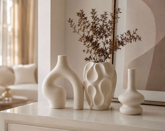 Velune Sculpt Vase Set