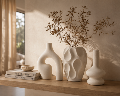 Velune Sculpt Vase Set