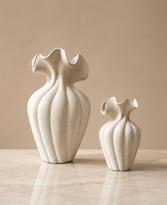 Aluna Sculpt Vase Set
