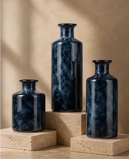 Noiré Glass Vase Set
