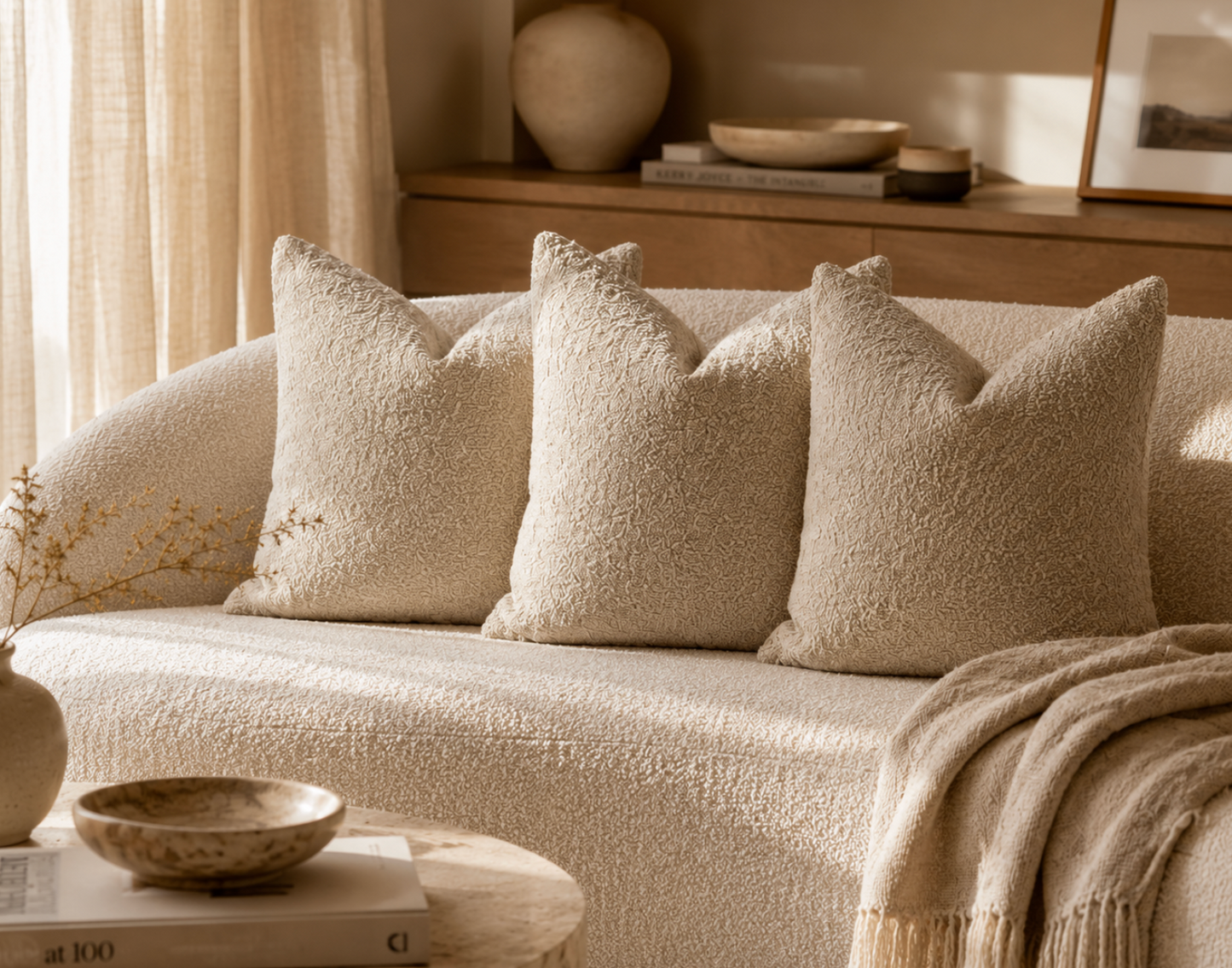 Lunor Bouclé Cushion