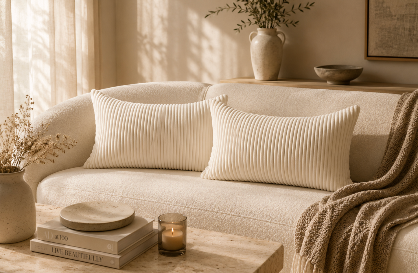Sorel Ribbed Cushion
