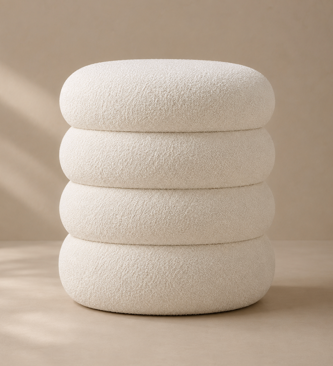 Velune Bouclé Ottoman