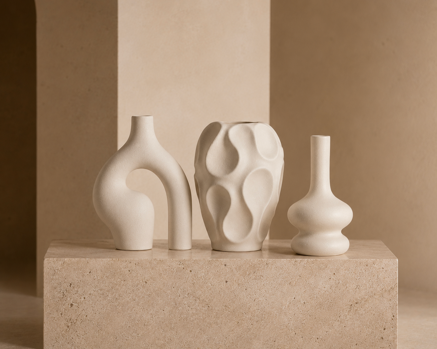 Velune Sculpt Vase Set