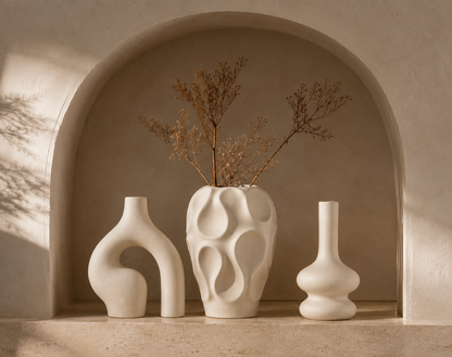 Velune Sculpt Vase Set