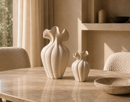 Aluna Sculpt Vase Set