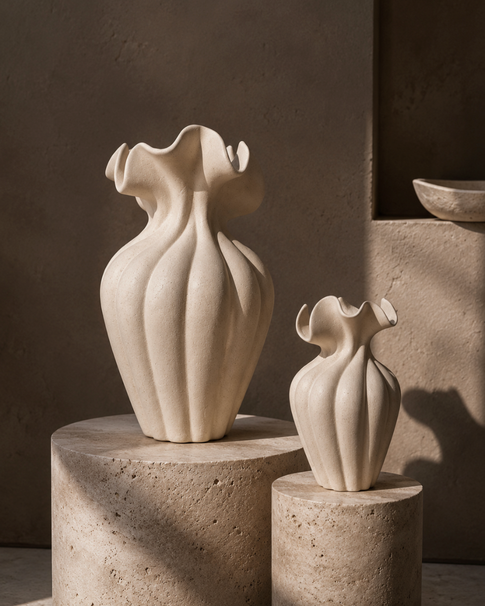 Aluna Sculpt Vase Set