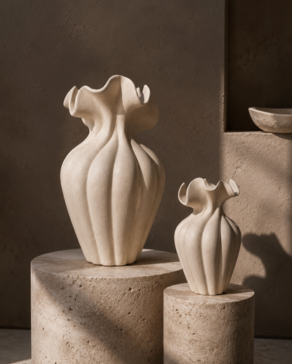 Aluna Sculpt Vase Set