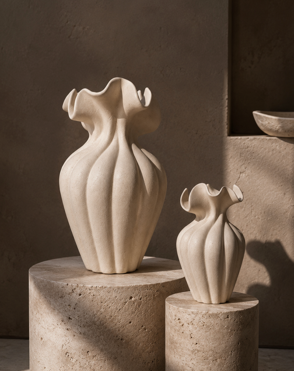 Aluna Sculpt Vase Set
