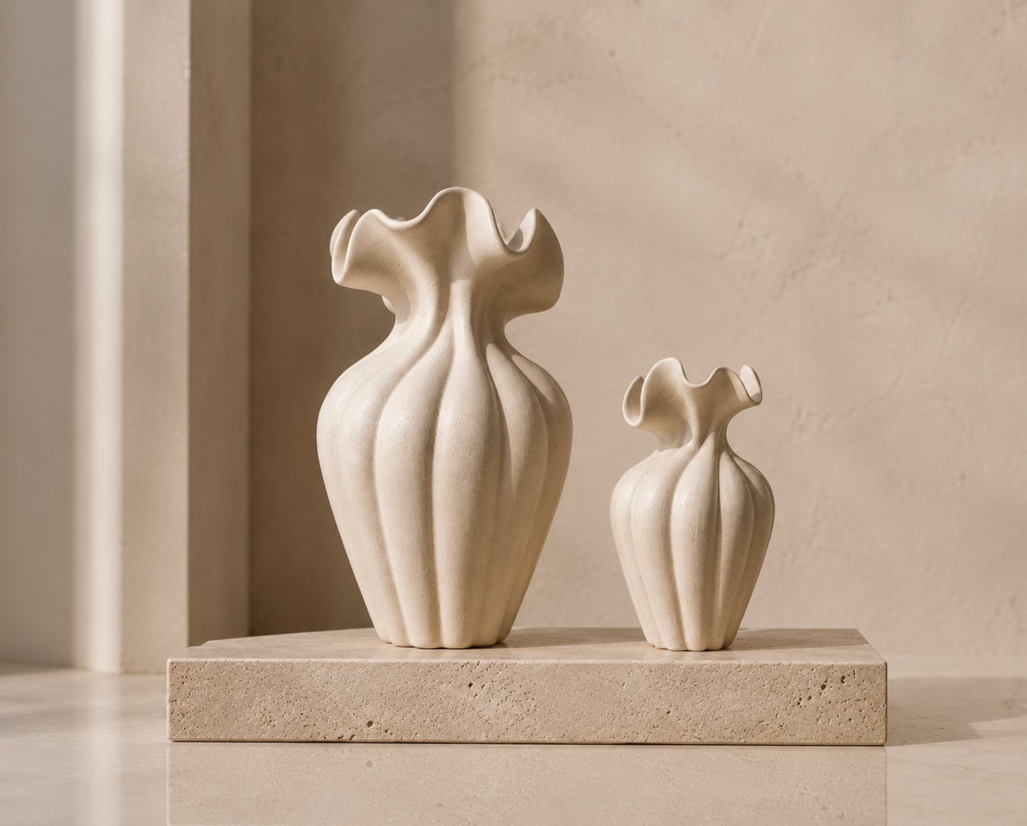 Aluna Sculpt Vase Set