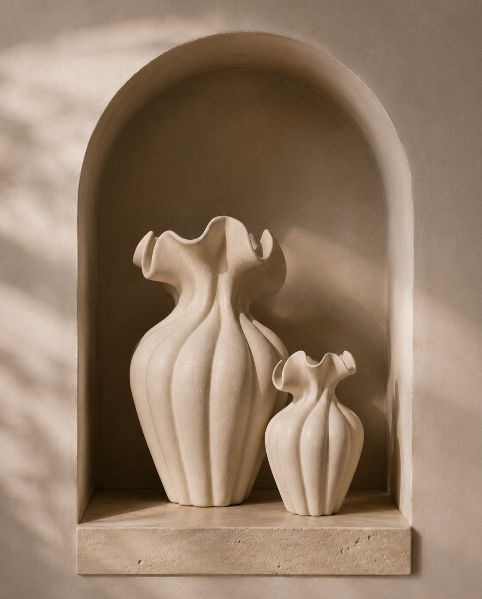 Aluna Sculpt Vase Set