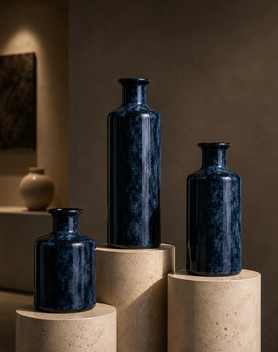 Noiré Glass Vase Set