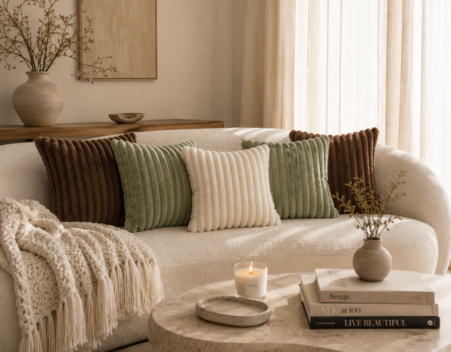 Sagea Ribbed Cushion