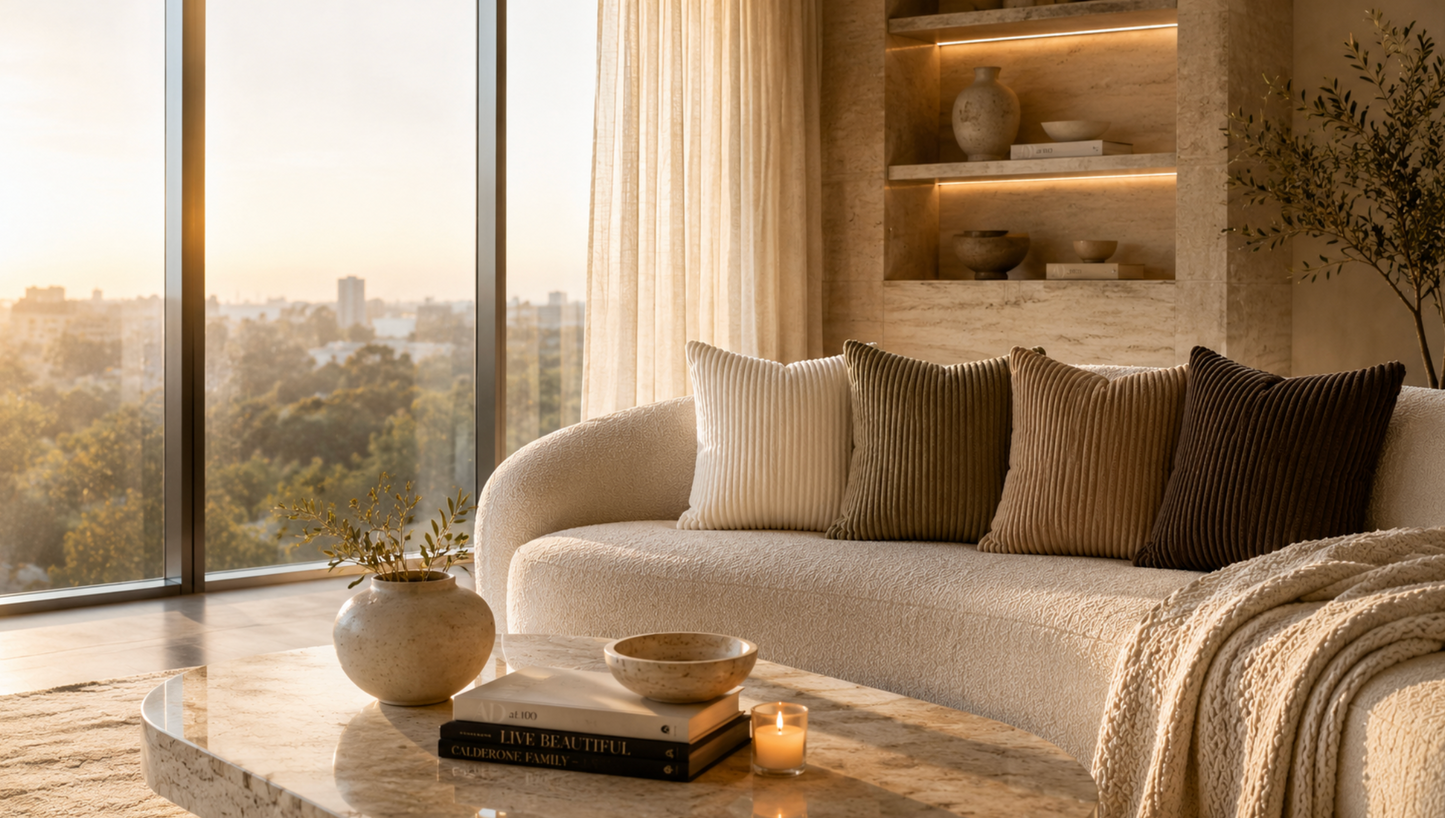 Serano Ribbed Cushion