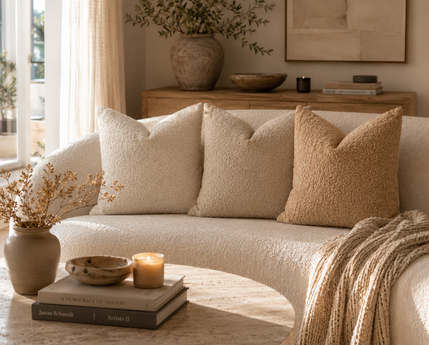 Lunor Bouclé Cushion