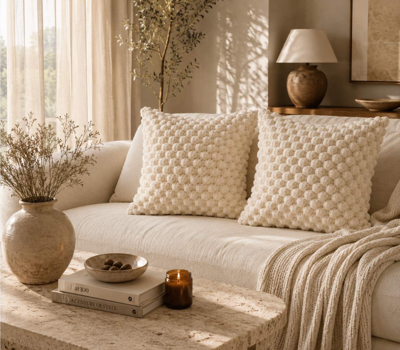 Aloura Bouclé Cushion