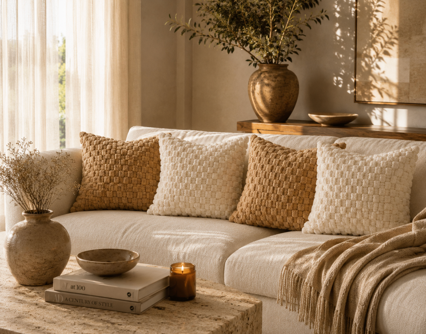 Aloura Bouclé Cushion