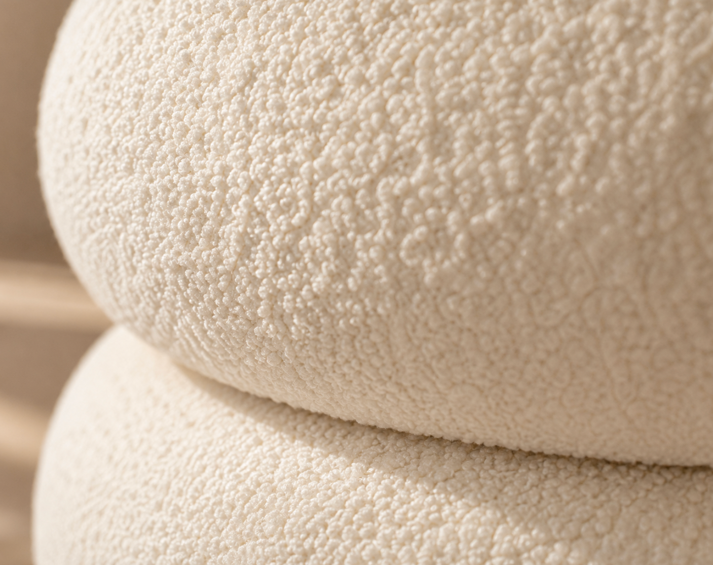 Velune Bouclé Ottoman