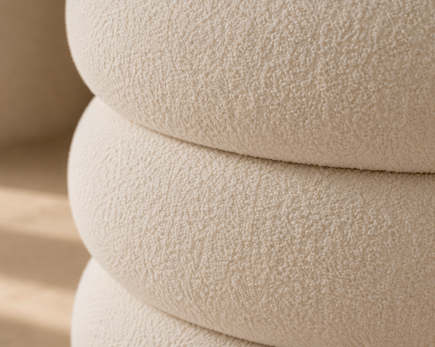 Velune Bouclé Ottoman